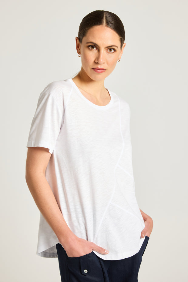 Top - Dusk White Tee by Yarra Tail