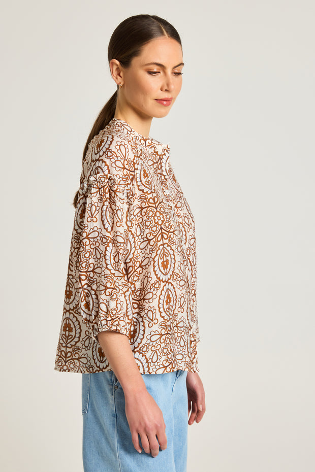 Top - Boheme Shirt by Yarra Trail