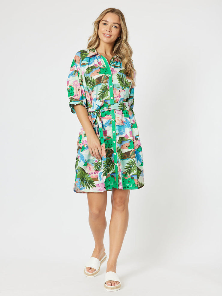 Dress - Tahiti Multi Shirtdress