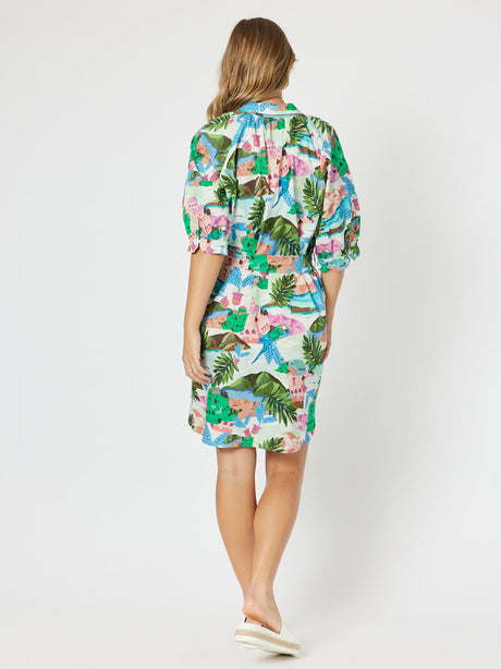 Dress - Tahiti Multi Shirtdress