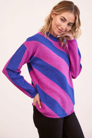 Jumper - Wool Diagonal Combo