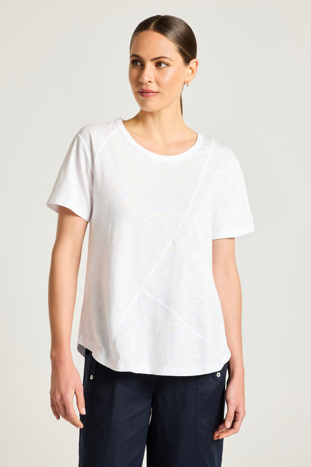 Top - Dusk White Tee by Yarra Tail