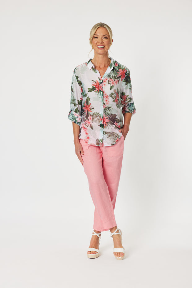 Top - Paradise Print Shirt