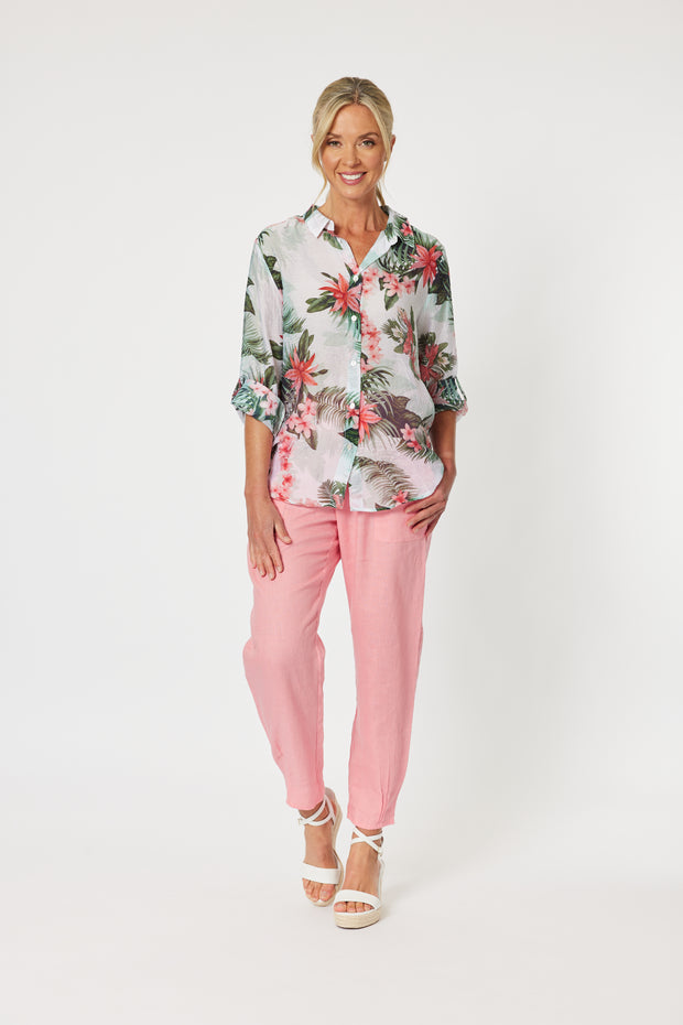 Top - Paradise Print Shirt