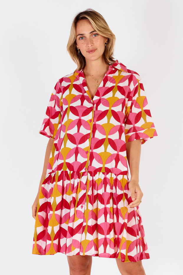 Dress - Phoenix Cotton Voile Button