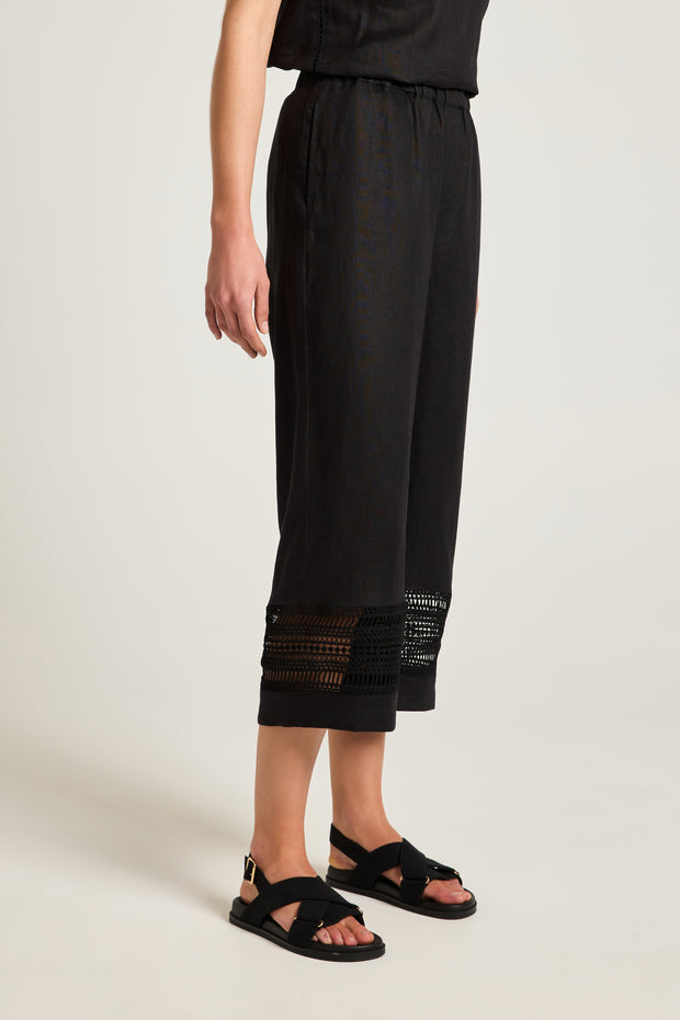 Pant - Lotus Linen Black by Yarra Trail