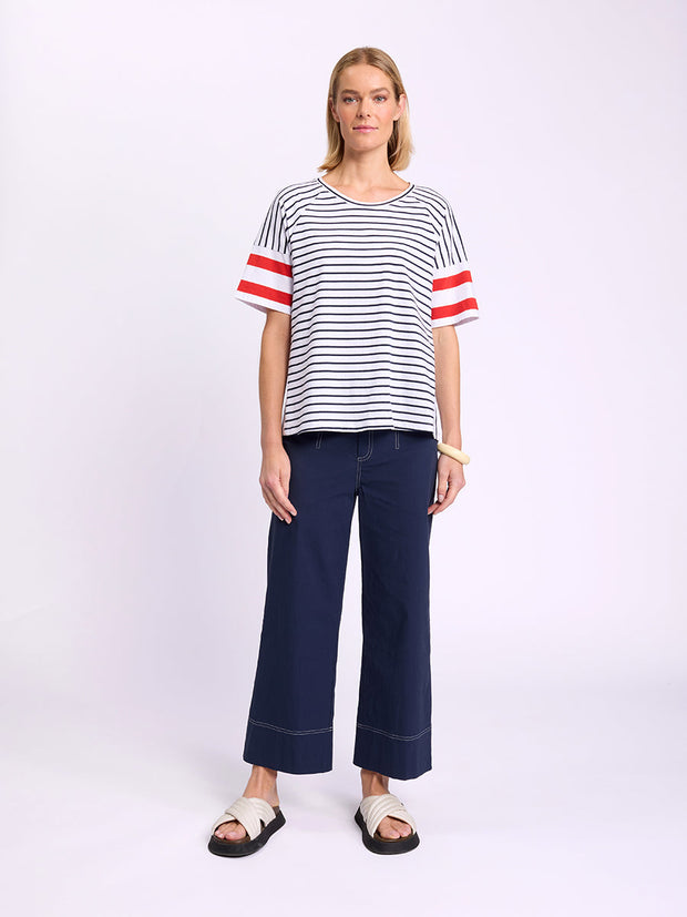 Top - Raglan Stripe Tee by MARCO POLO