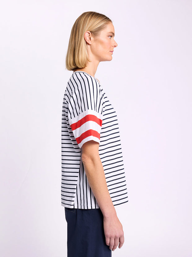 Top - Raglan Stripe Tee by MARCO POLO