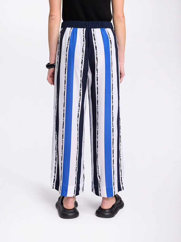 Pant - Relaxed Blue Striped by MARCO POLO